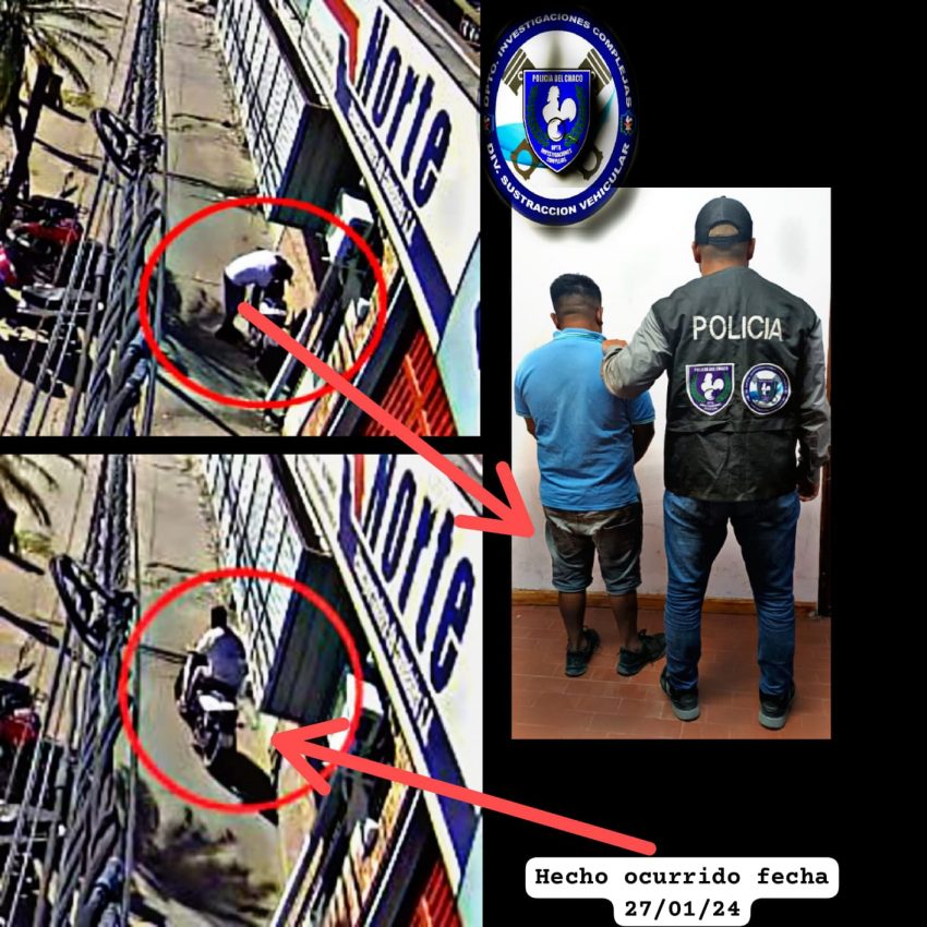 Barrio Mariano Moreno: atraparon a un sujeto que robó dos motos en los últimos días