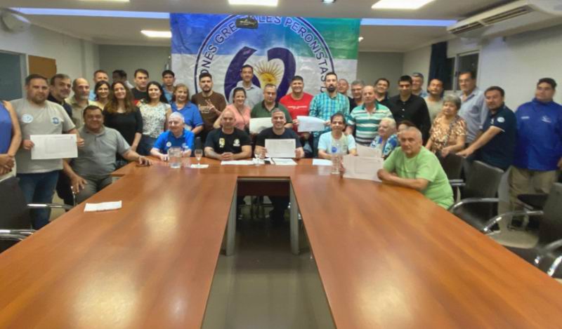 Apoyo de las 62 Organizaciones a Quintela como presidente del PJ nacional