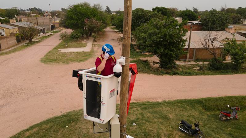 Sáenz Peña llegó a las 600 cámaras de videovigilancia instaladas