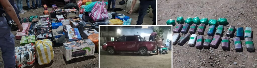 Taco Pozo: interceptaron camioneta con 8 kilos de hojas de coca y mercadería de contrabando