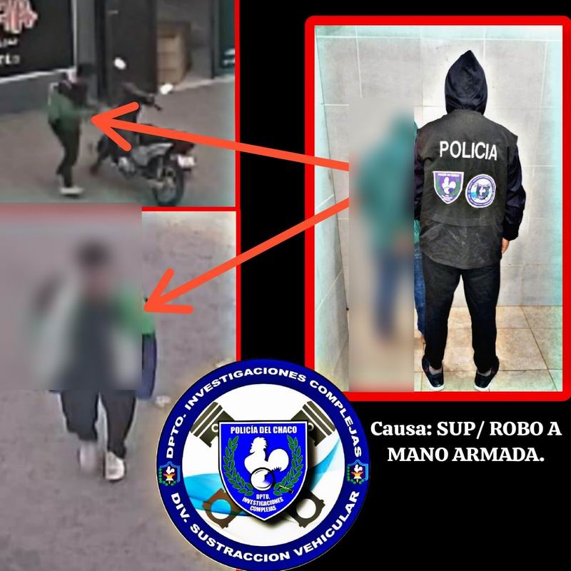 Atacó a una mujer para robarle su motocicleta