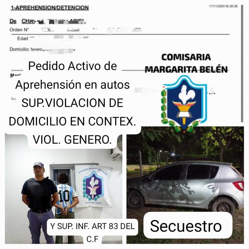 Buscado por la Justicia fue arrestado por imprudente