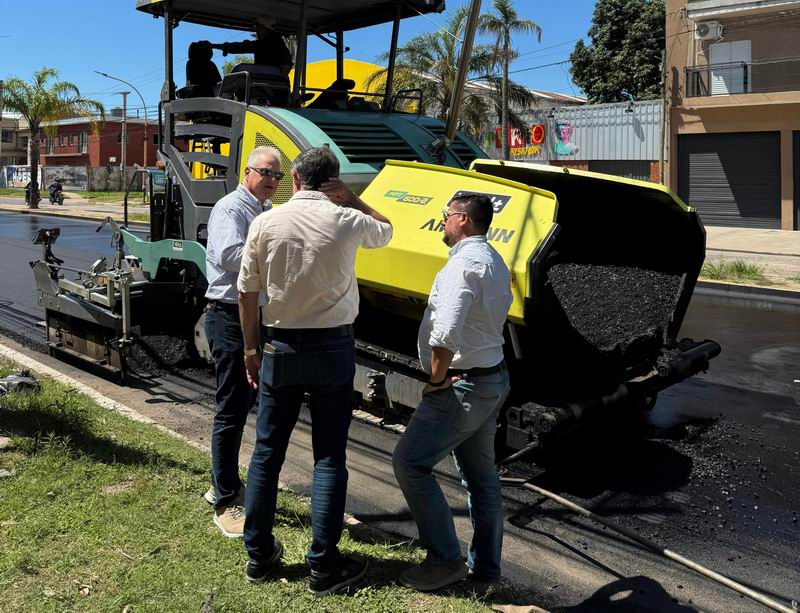 Gobierno avanza en con la obra de repavimentación de la avenida 9 de julio