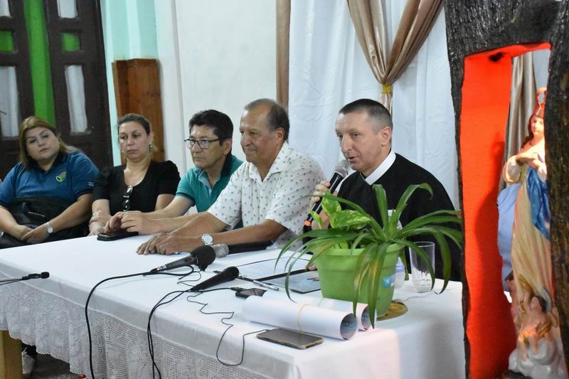 Preparativos para la novena y la fiesta del santuario de la Virgen de la Laguna