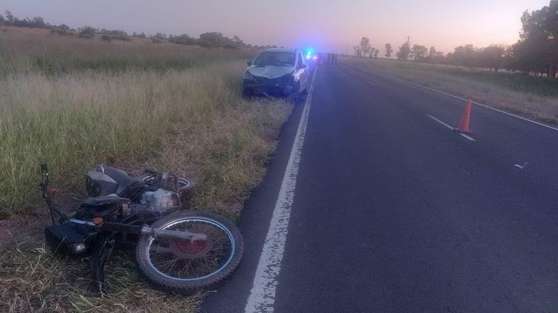 Pereció adolescente en moto tras una colisión