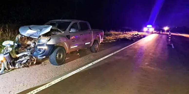 Una mujer falleció al colisionar una moto y una camioneta en Las Breñas