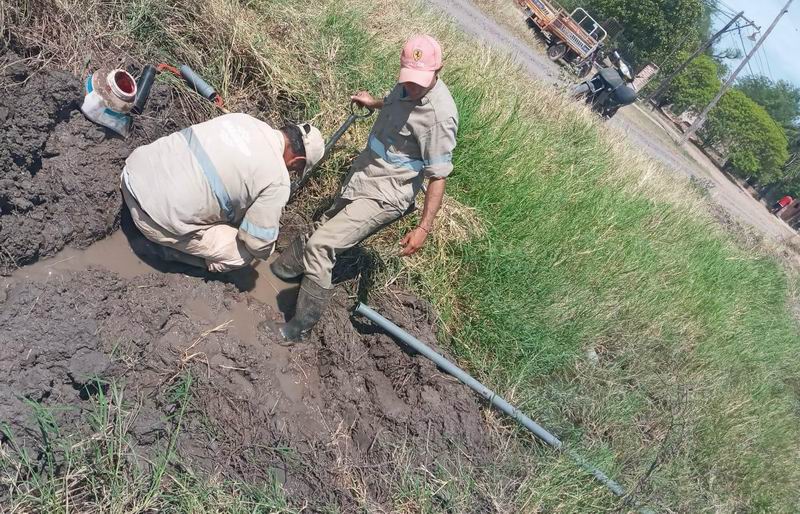 Colonia Elisa: Sameep ejecuta obras claves para mejorar la presión de agua