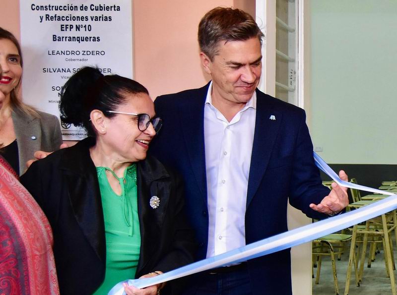 Zdero habilitó las refacciones de la Escuela de Formación Profesional 10
