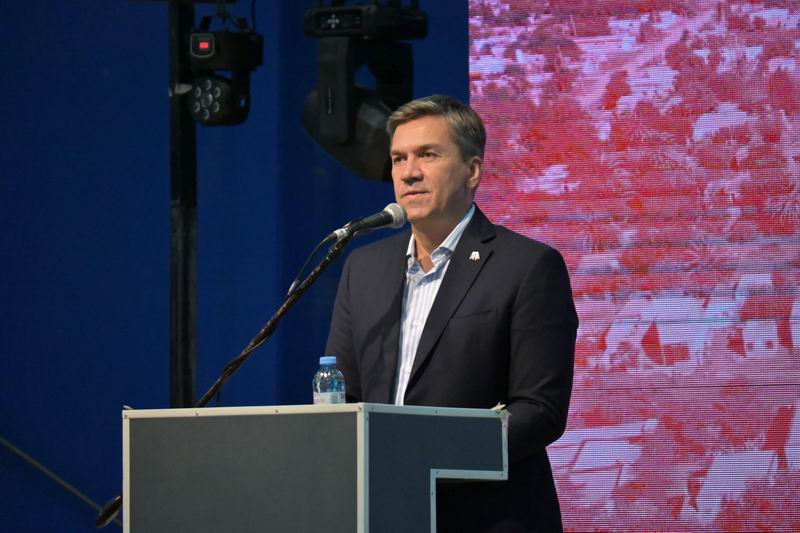 El gobernador acompañó el acto por el 115° aniversario de Villa Ángela