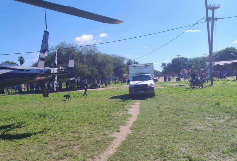 El gobierno del Chaco trasladó en helicóptero a dos embarazadas desde El Sauzalito a Castelli