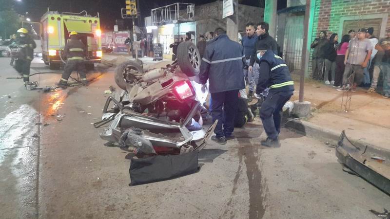 Colisión múltiple a causa de un automovilista ebrio