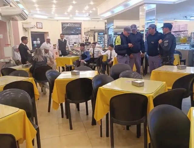 Principio de incendio en la confitería San José