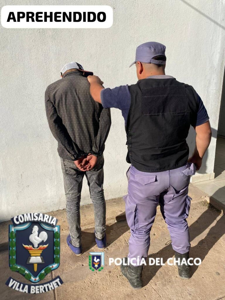 Detuvieron a “Locura” en Villa Berthet: investigado por múltiples robos