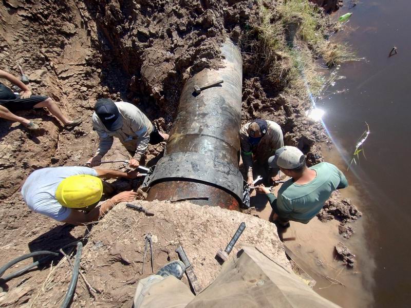 Sameep culminó la reparación del primer acueducto, restableciendo el bombeo