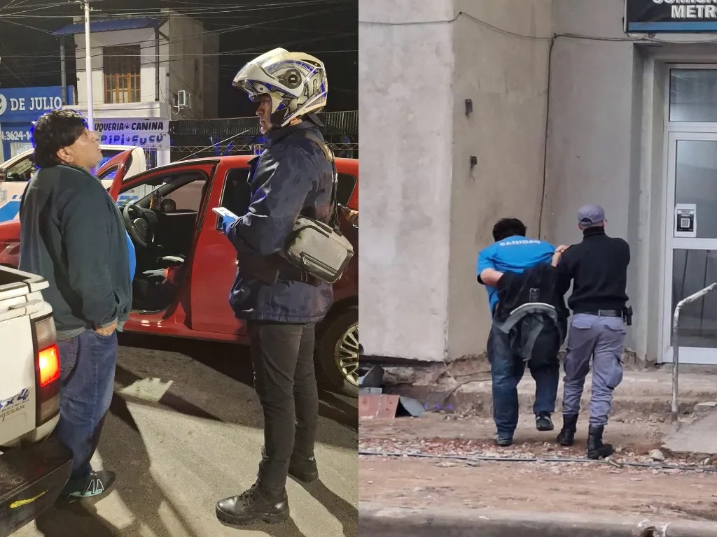 Conductor alcoholizado atacó con un cuchillo a inspectores y policías durante un control