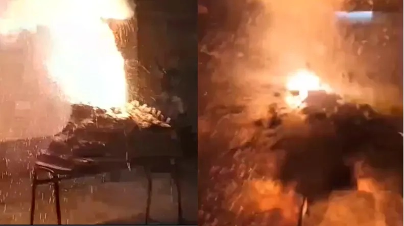 Explotó un volcán en una feria de ciencia escolar en Pergamino: una nena de 10 años está grave