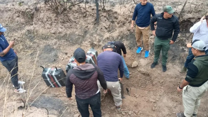 Avioneta narco en Salta: en la zona del accidente hallaron enterrados 220 kilos de cocaína