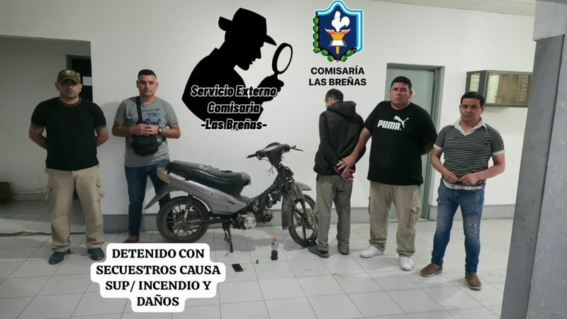 Dieron con piromaníaco descubierto infraganti