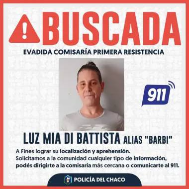 “La Barbi” se volvió a escapar de prisión