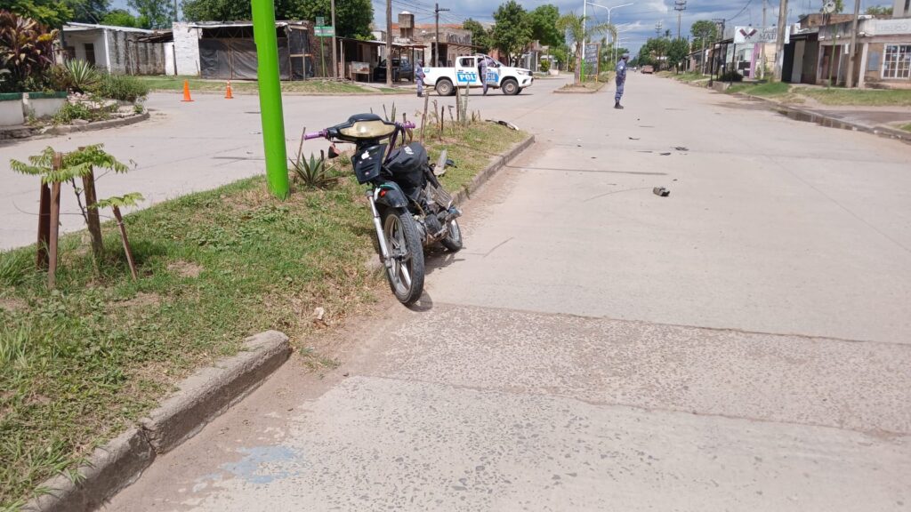 Motociclista herido tras un choque en pleno centro de General San Martín