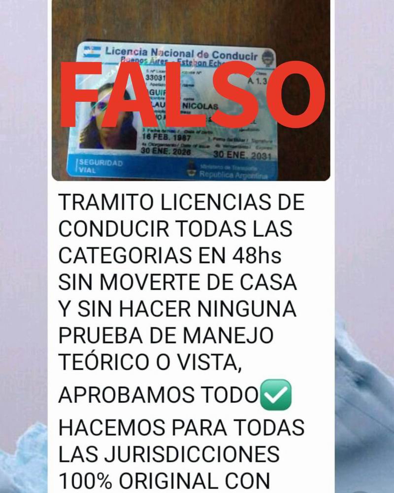 Licencia de conducir: ojo con los estafadores