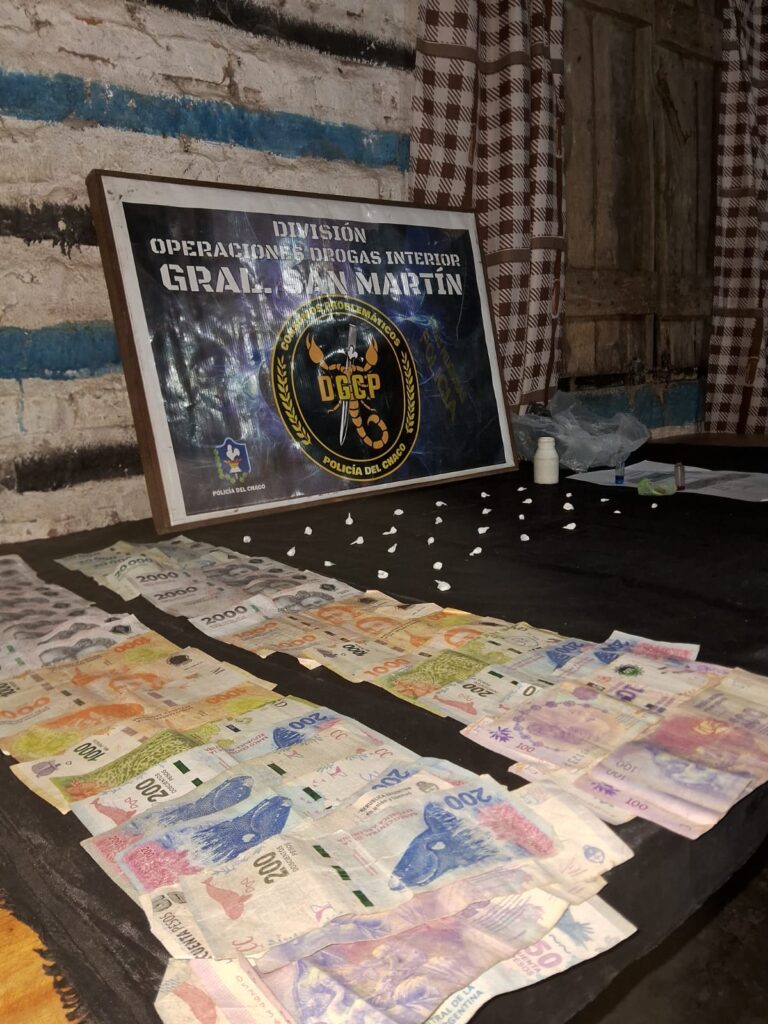 Allanamiento por drogas en Las Garcitas, hay un detenido