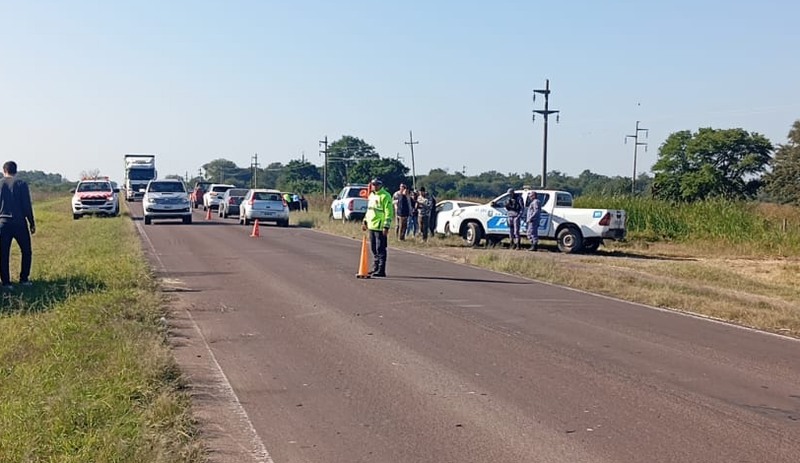 Policía perdió la vida en un accidente vial