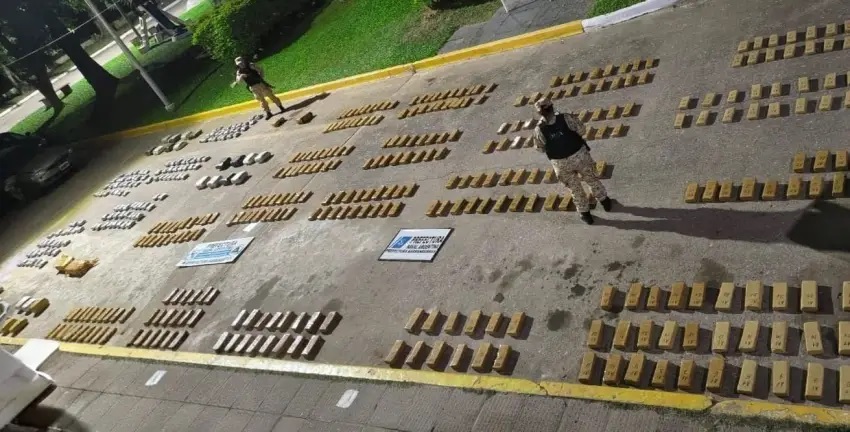 Prefectura secuestró más de 500 kilos de droga en el barrio San Pedro Pescador