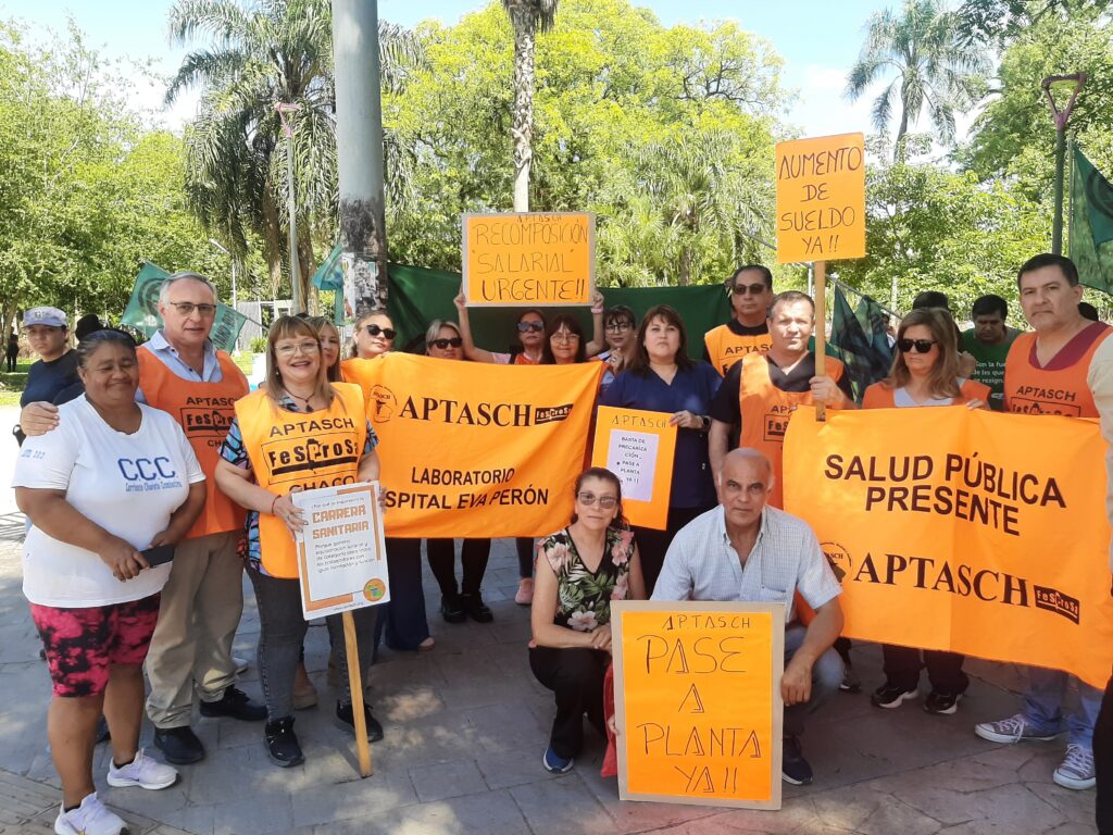 APTASCH demandó judicialmente al Gobierno de Zdero: exige negociación colectiva y aplicar la carrera sanitaria