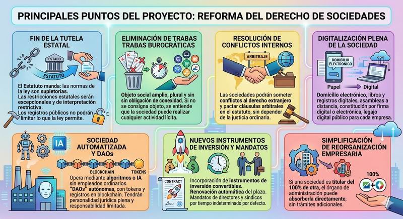 El Gobierno impulsa una reforma integral de la Ley de Sociedades
