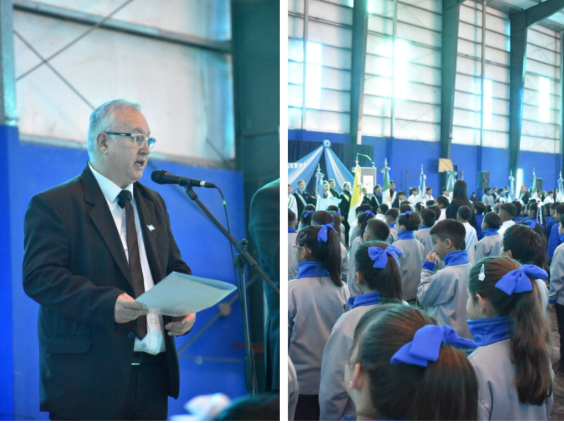 Villa Ángela celebró el Día de la Bandera con la promesa de lealtad de alumnos