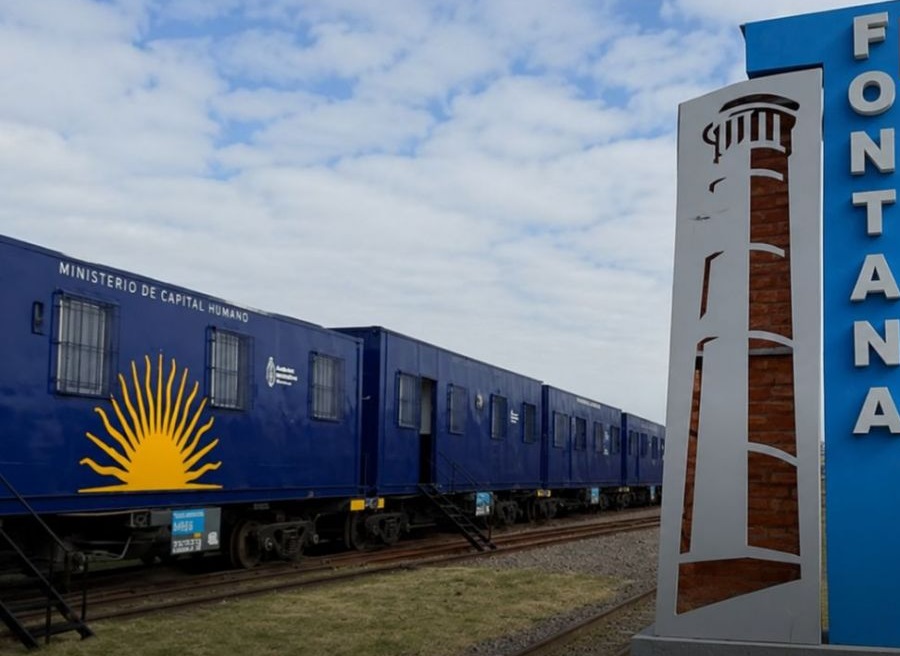 Llega el Tren 25 de Mayo a Fontana con atención médica, trámites y actividades gratuitas