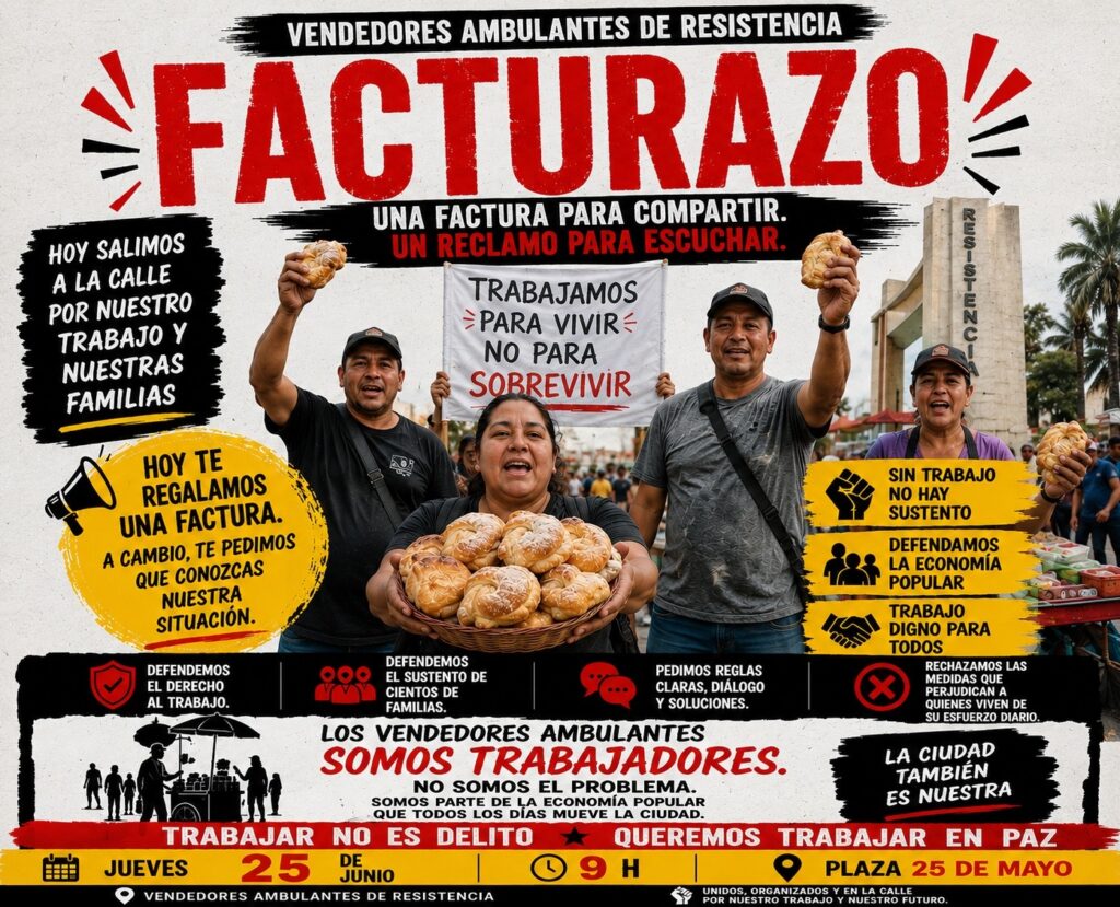 «Nos quieren ocultar»: vendedores ambulantes harán un facturazo en pleno centro de Resistencia