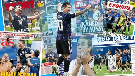 Messi en todos los diarios del mundo