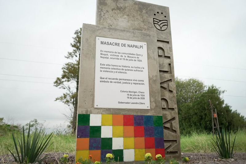 102°aniversario de la Masacre de Napalpí: se inauguró un tótem conmemorativo