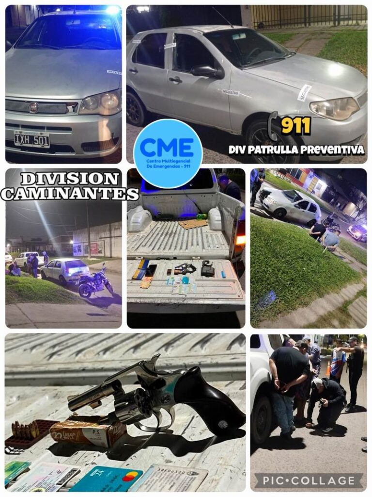 En auto y a los tiros, alteraron el orden público