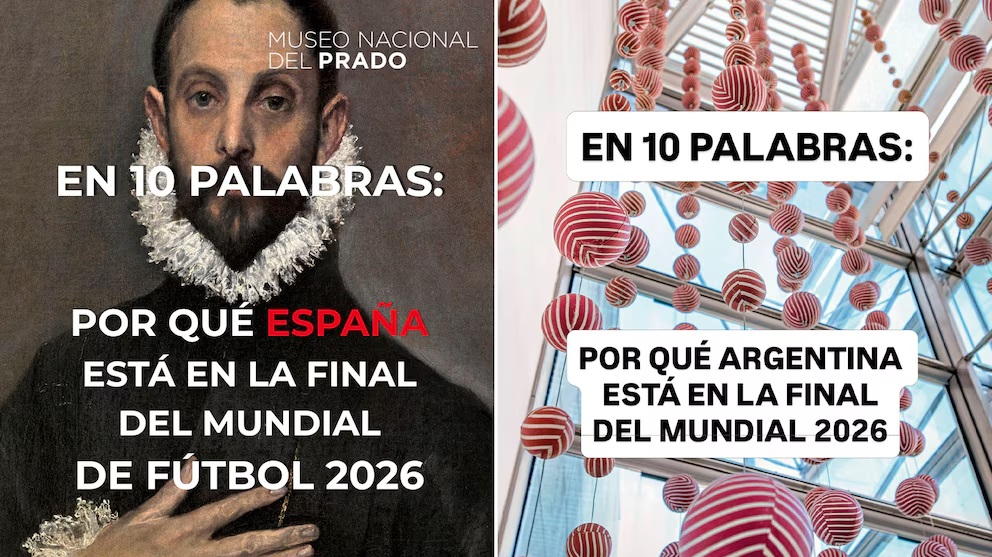 La final del Mundial ya empezó: el picante duelo en redes entre el Museo del Prado y el MALBA