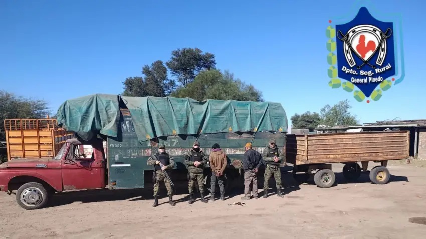 Dos hombres fueron detenidos en un control policial por el robo de seis toneladas de soja
