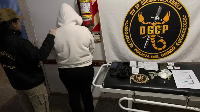 Detuvieron en Villa Ángela a una joven que llevaba cocaína oculta en su cuerpo