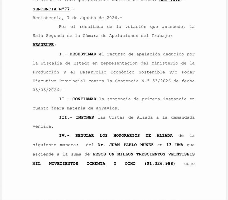 La Justicia rechazó el recurso presentado y el Gobierno deberá pagar el Fondo Estímulo