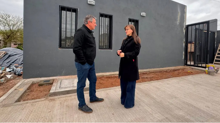 Rach mostró los avances del edificio propio del Registro Civil de Charata
