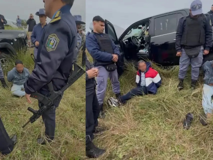 Persecución y tiroteo en la Ruta 11: detuvieron formoseños con camionetas robadas en Buenos Aires