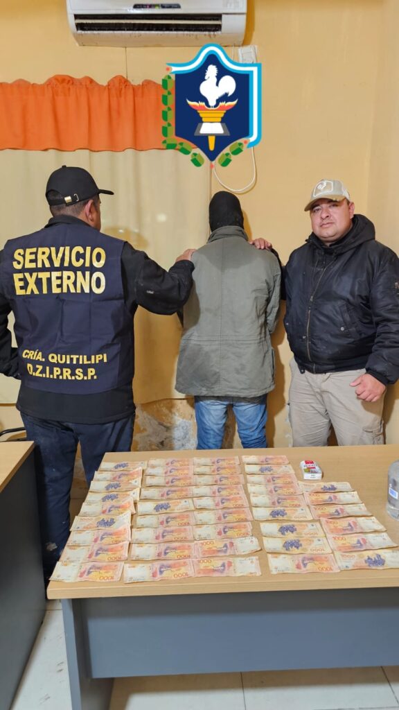 Quitilipi: detuvieron a un joven acusado de robar $100 mil en una agencia de quiniela