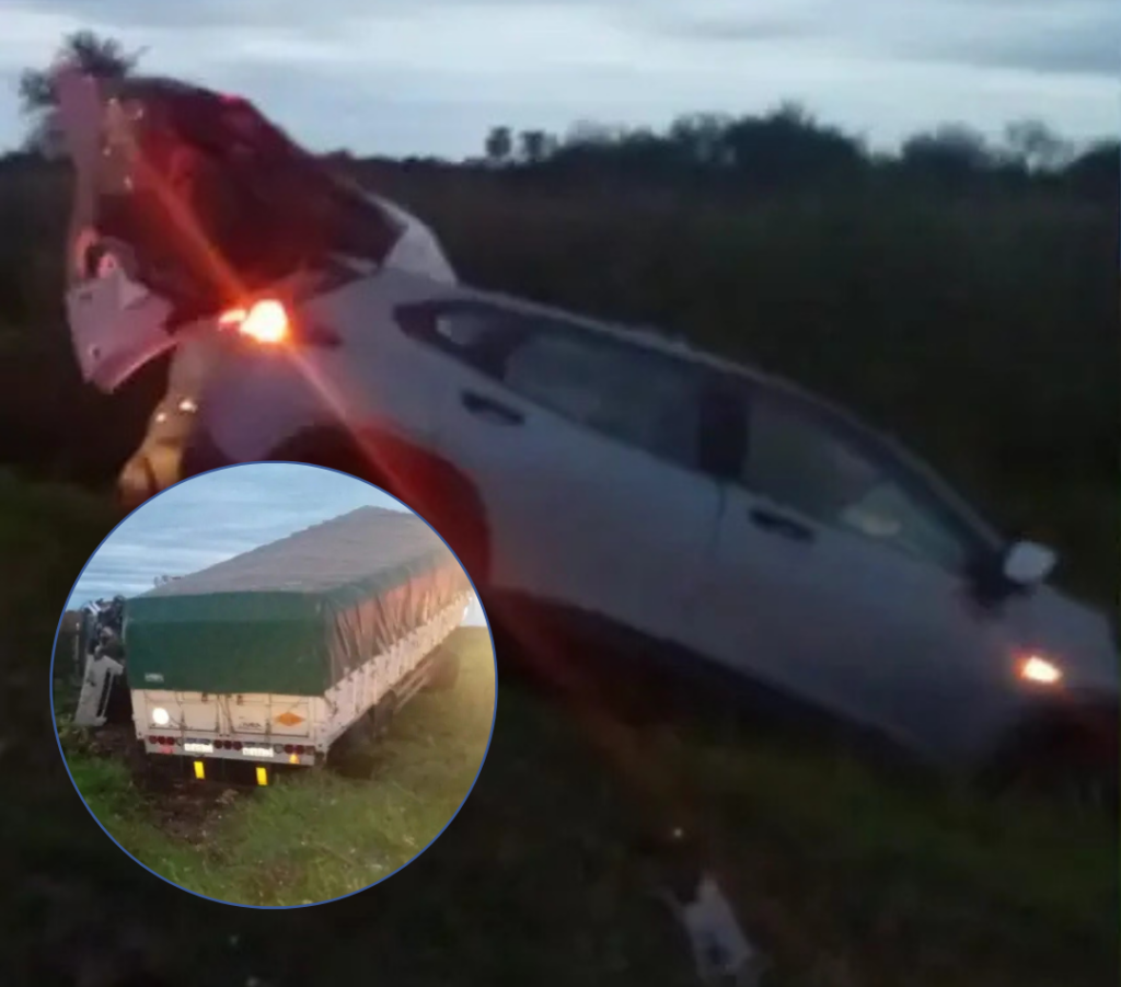 Una mujer murió tras un triple choque entre dos camiones y una camioneta en Machagai