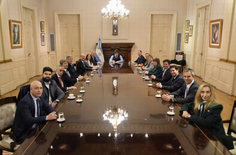 Milei reunió a su gabinete en Casa Rosada