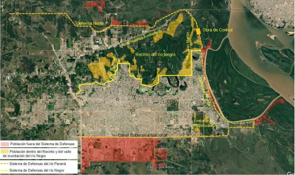 El Niño: advierten que el Gran Resistencia creció en zonas de riesgo y fuera de sus áreas protegidas