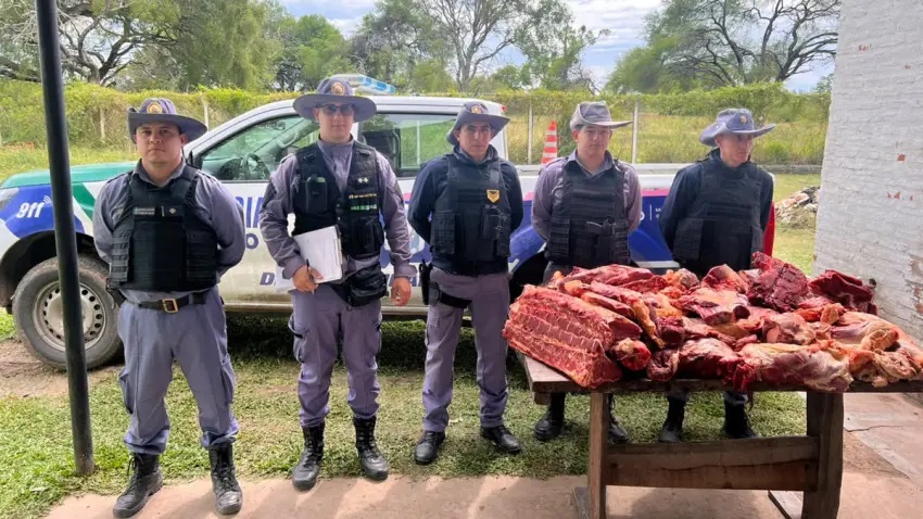 Secuestraron más de 160 kilos de carne vacuna ilegal en una carnicería de Lapachito