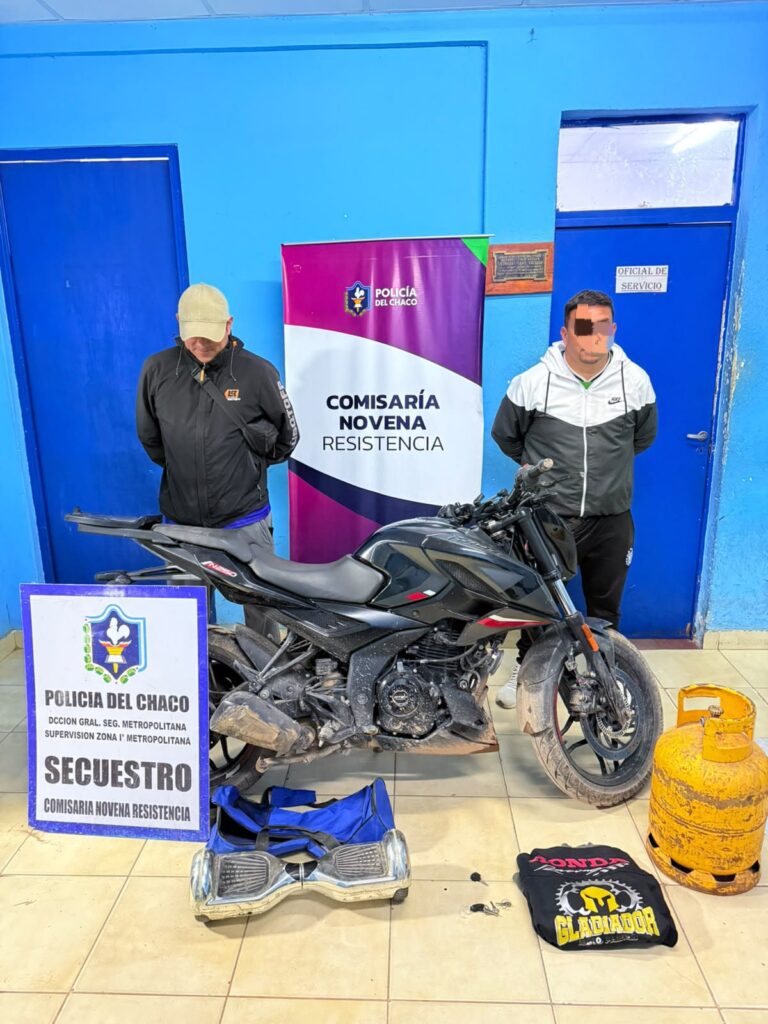 RESISTENCIA| Robo de moto, una garrafa y un monopatín en calle 14 y Pasaje Lonardi